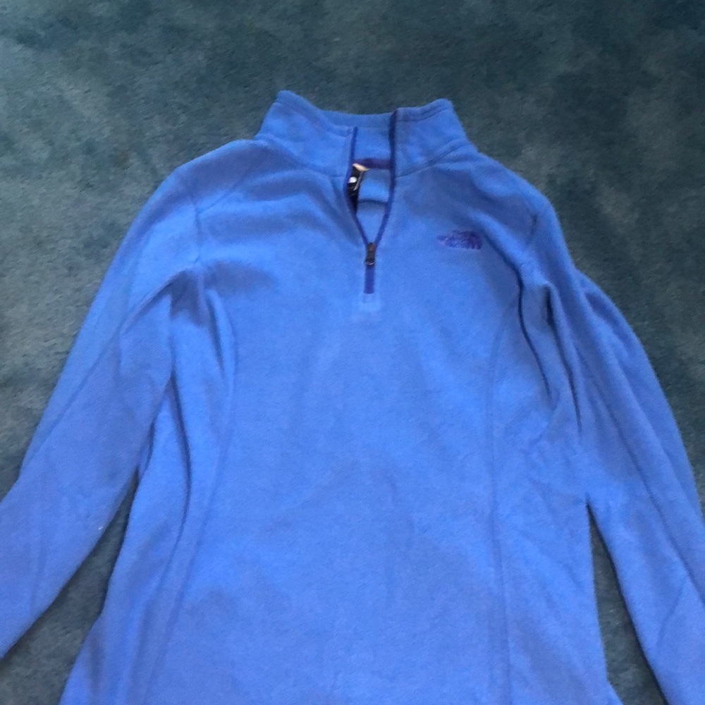 Periwinkle north face 1/4 zip